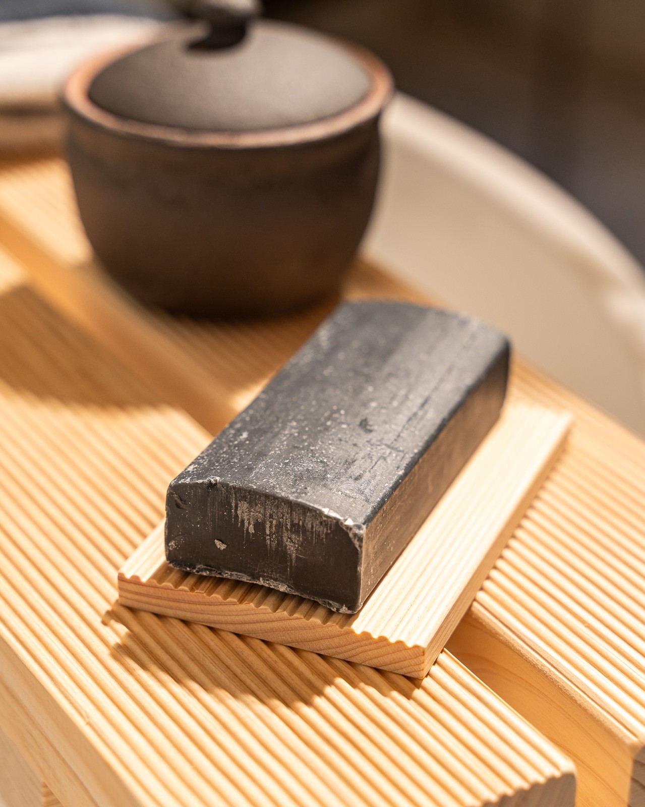 Hinoki Mud & Charcoal Facial Soap 135g – Deep Cleansing & Pore Detox
