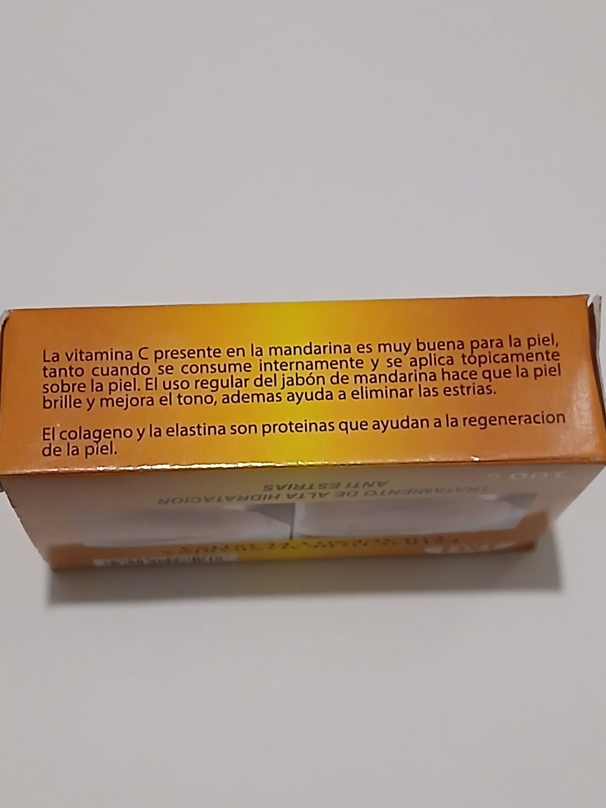 DH Jabon ANTI Estrias Extracto De Mandarina Colageno Y Elastina 100g