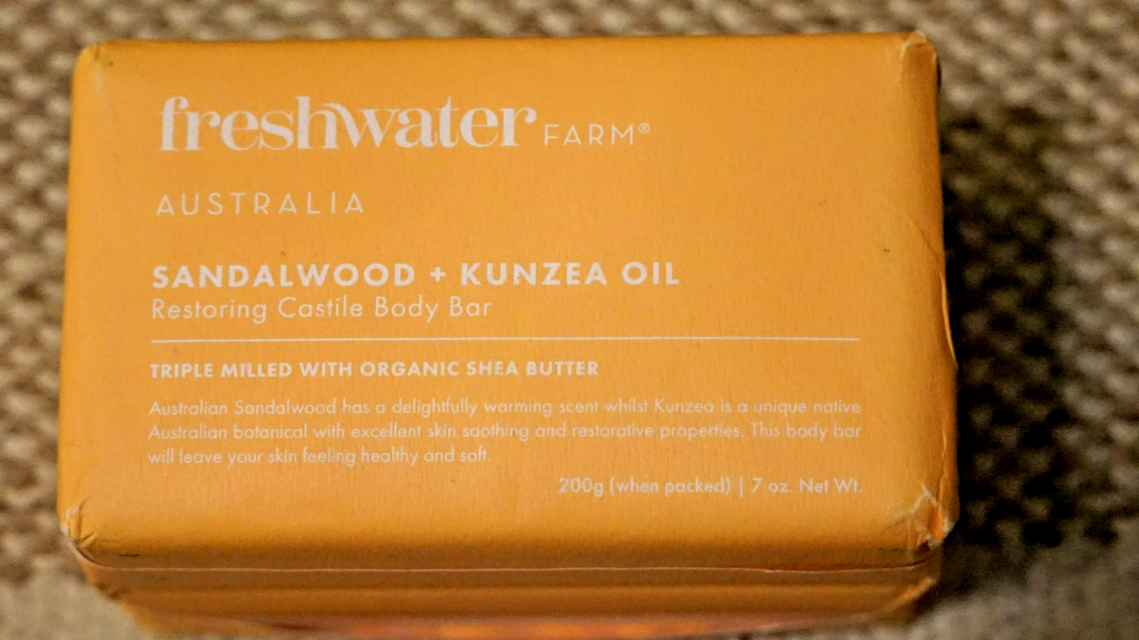 Freshwater Farm Australia Sandalwood & Kunzea Oil Soap Bars – Twin Pack