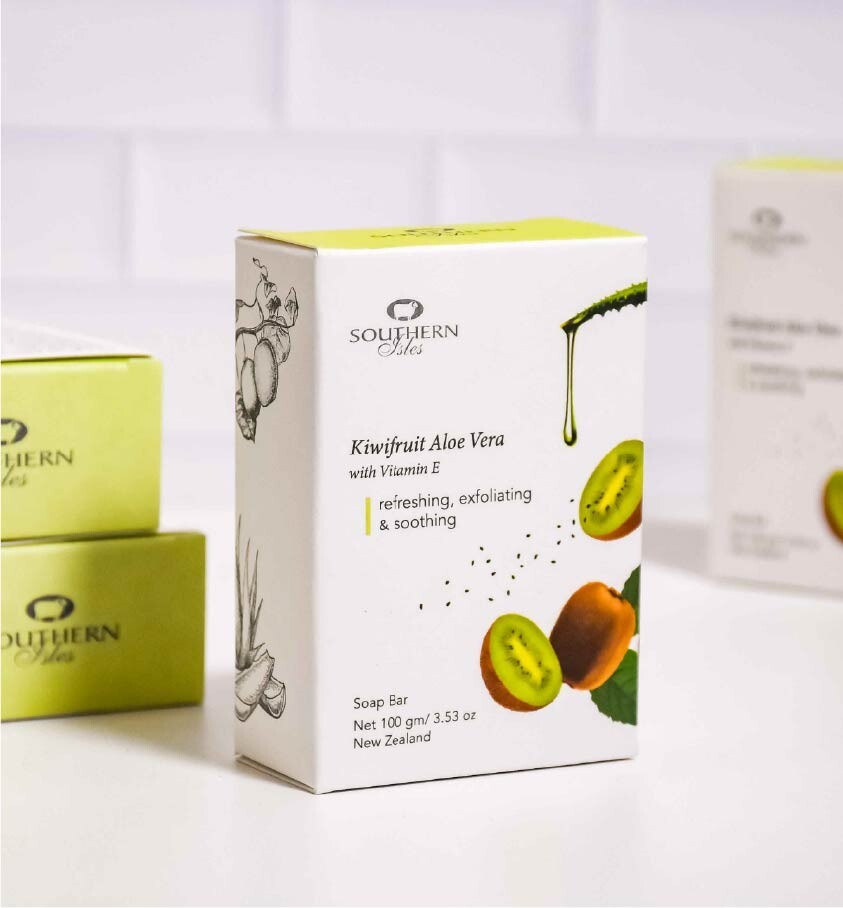 Kiwi fruit & Aloe Vera Soap | Southern Isles | New Zealand