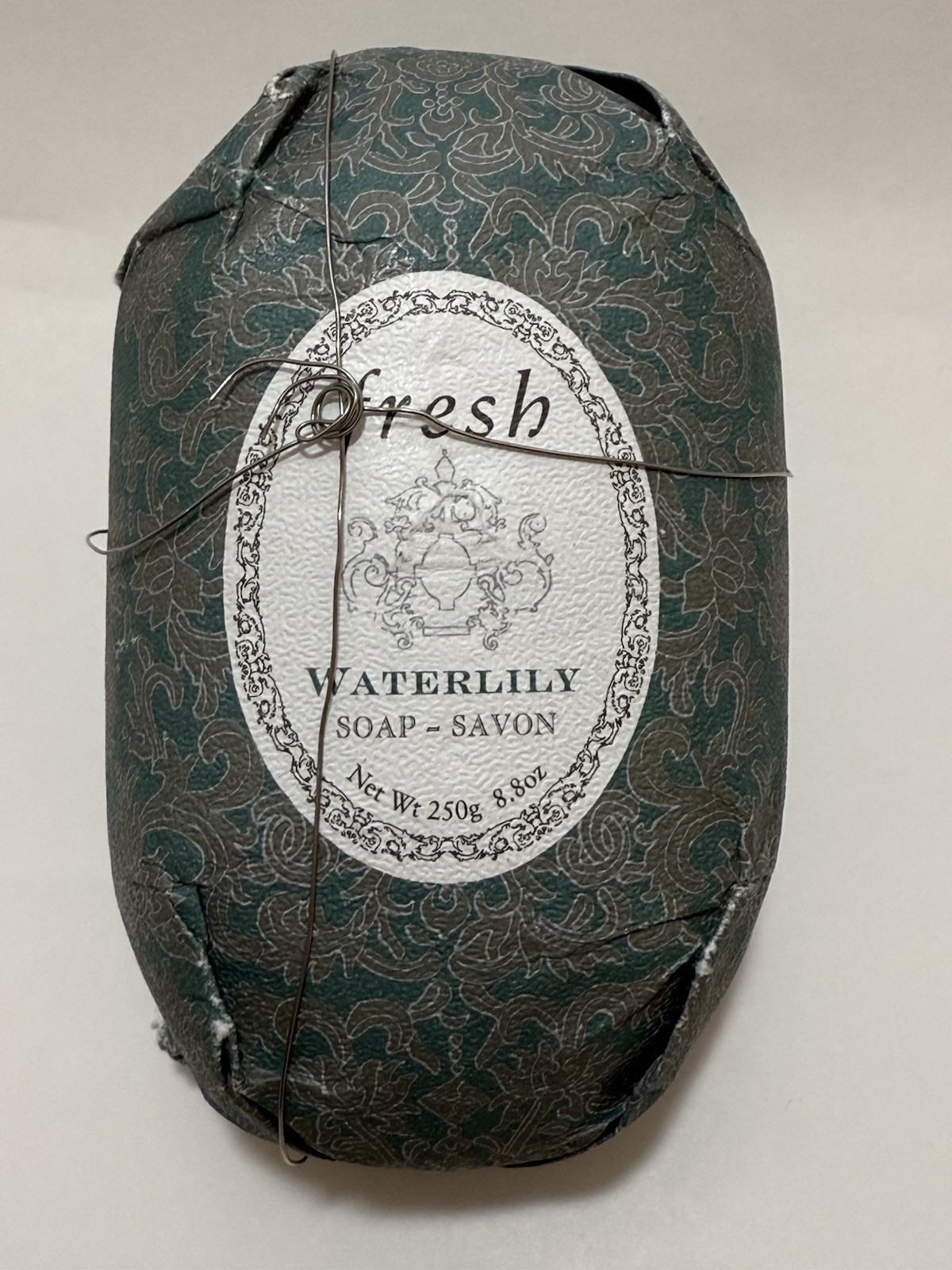 Fresh Waterlily Oval Soap 8.8oz 250g NEW No Box Triple Milled Vegetable-based
