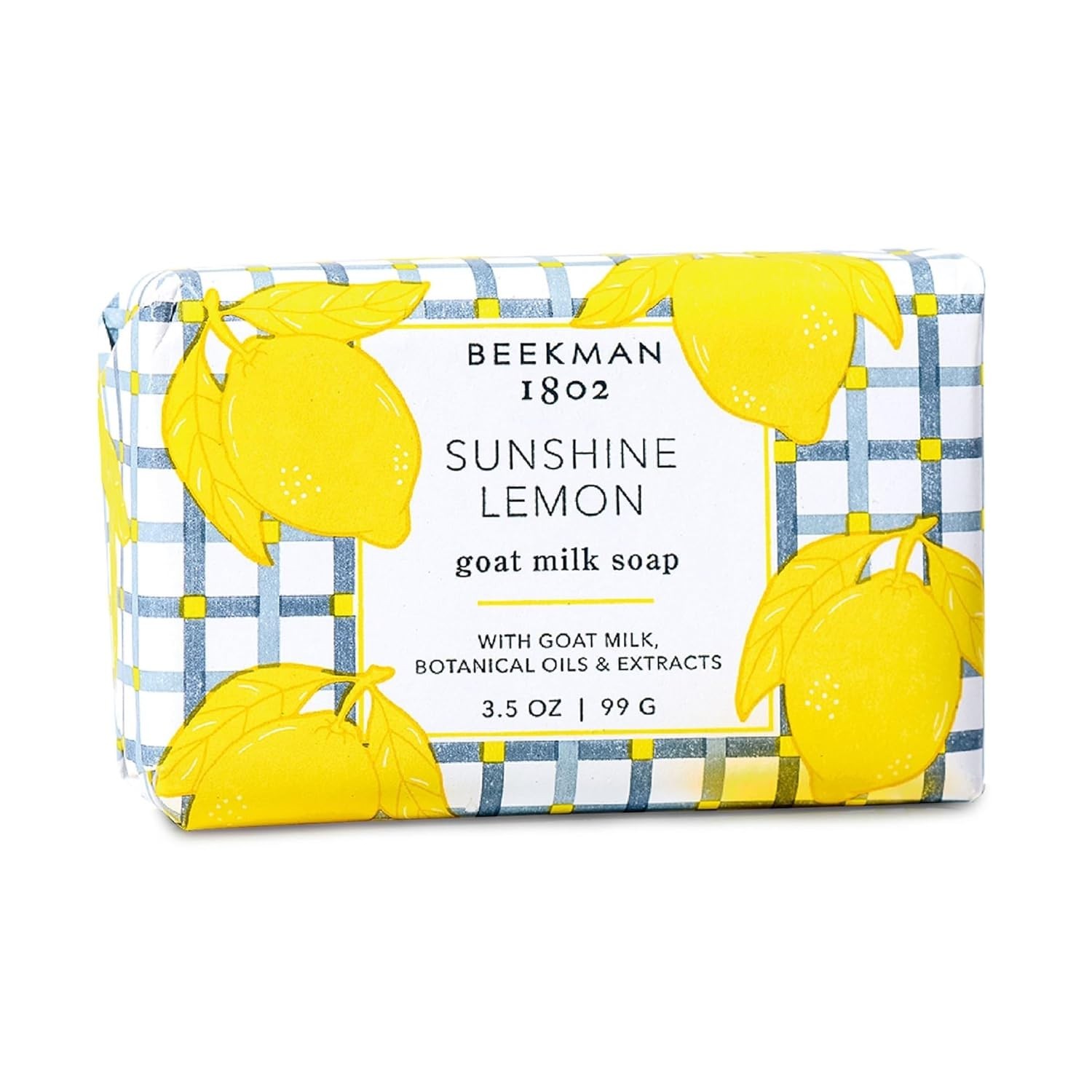 Nourishing Goat Milk Soap Bar for Sensitive Skin – 3.5 oz Sunshine Lemon