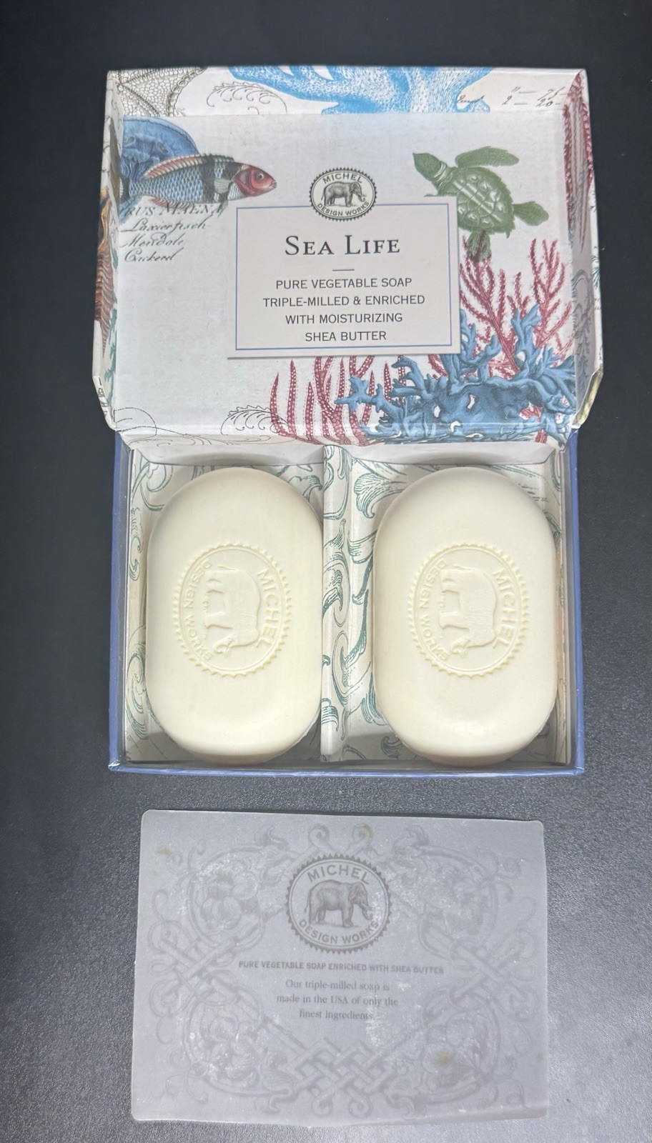 Michel Design Works Sea Life Shea Butter Bar Soap 4.5oz Each 2 Pack