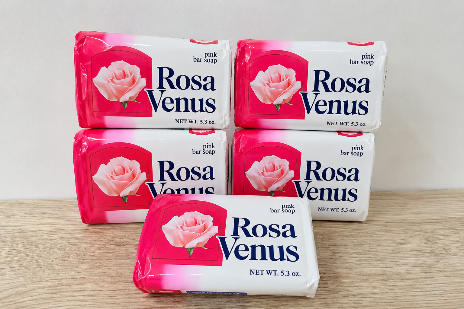 Rosa Venus Pink Bar Soap Beauty Bath Soap Rich Creamy Lather Floral Scent