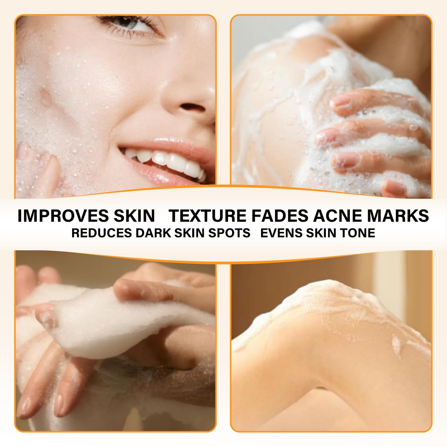 Kojic Acid Turmeric Soap 4Pack 100g Dark Spot Remover Skin Brightening