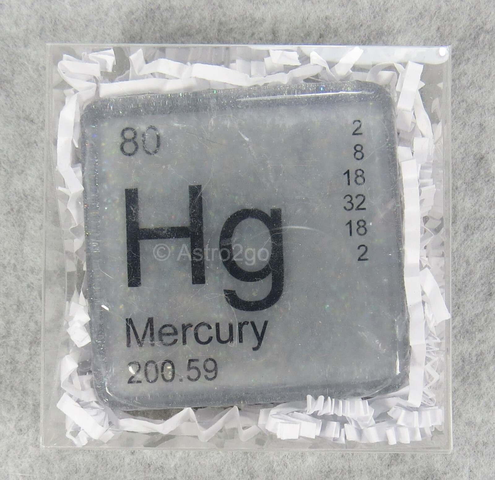PERIODIC TABLE ELEMENT “Hg” MERCURY NOVELTY HAND BATH SOAP-4 oz JUST BUBBLY NEW!