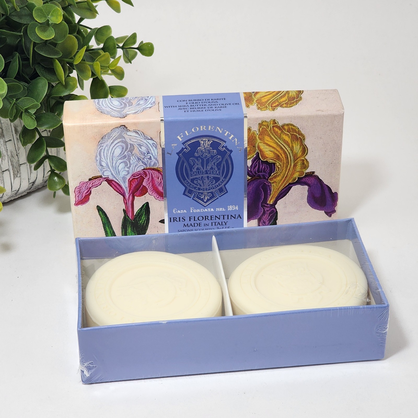 La Florentina Florentine Iris Scented Soap Bar by Saponerie Mario Fissi Gift Set