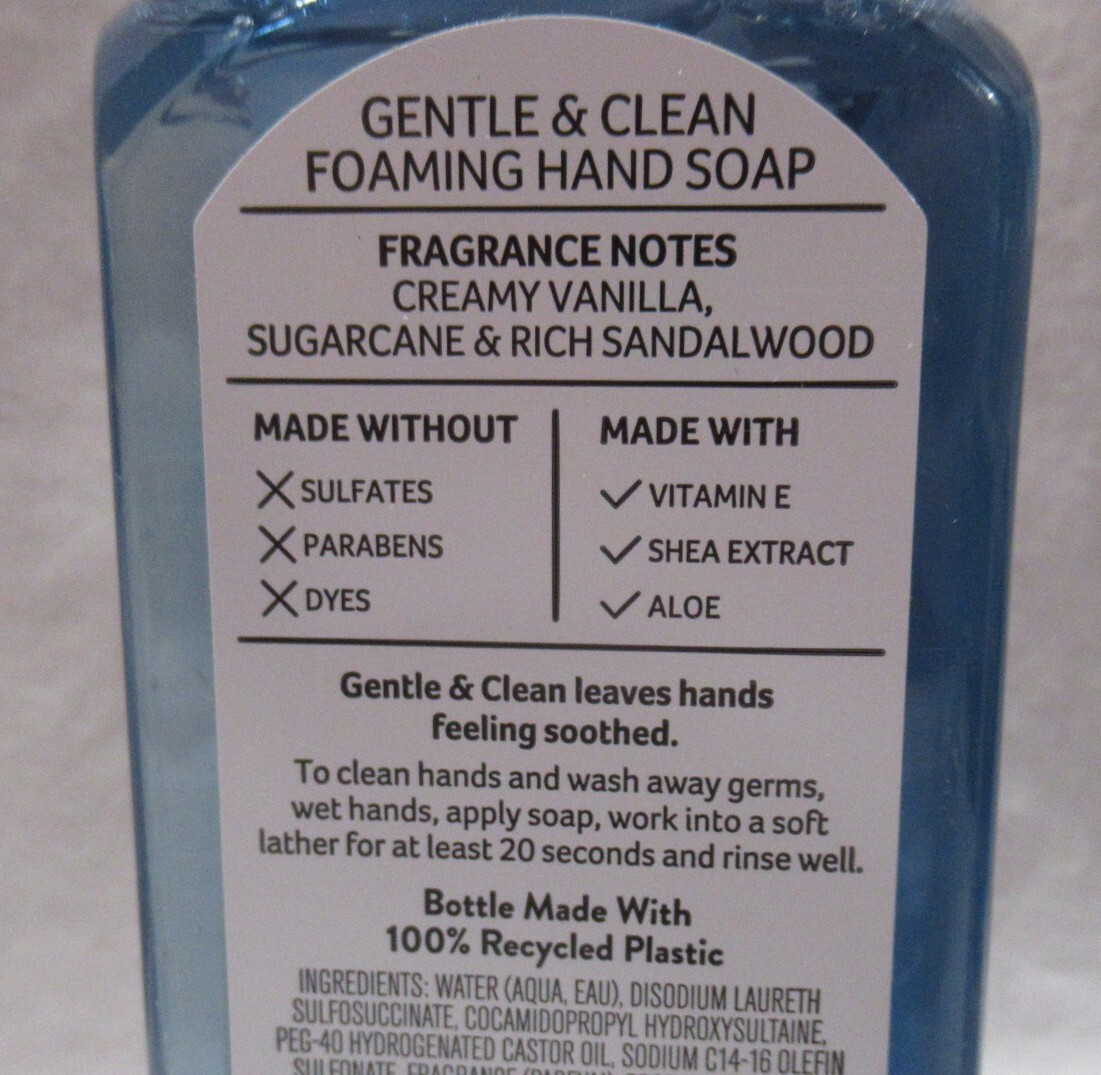 Bath & Body Works Gentle & Clean Foaming Hand Soap Set Lot of 2 SWEET SANDALWOOD