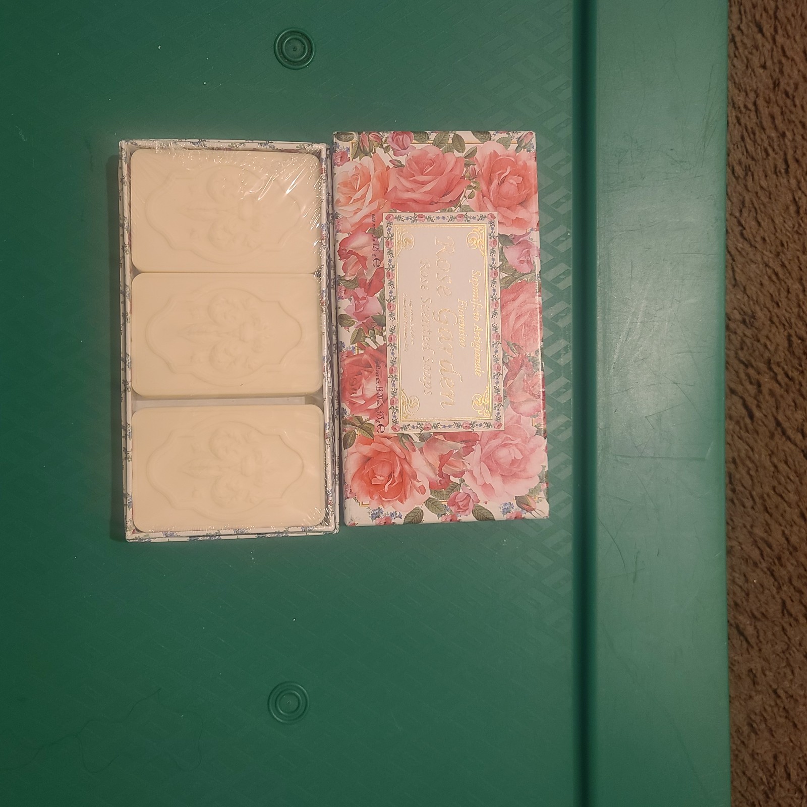 2-Pack Saponificio ~ Rose Garden Rose Scented Bar Soap 6 Bars 125 g Each