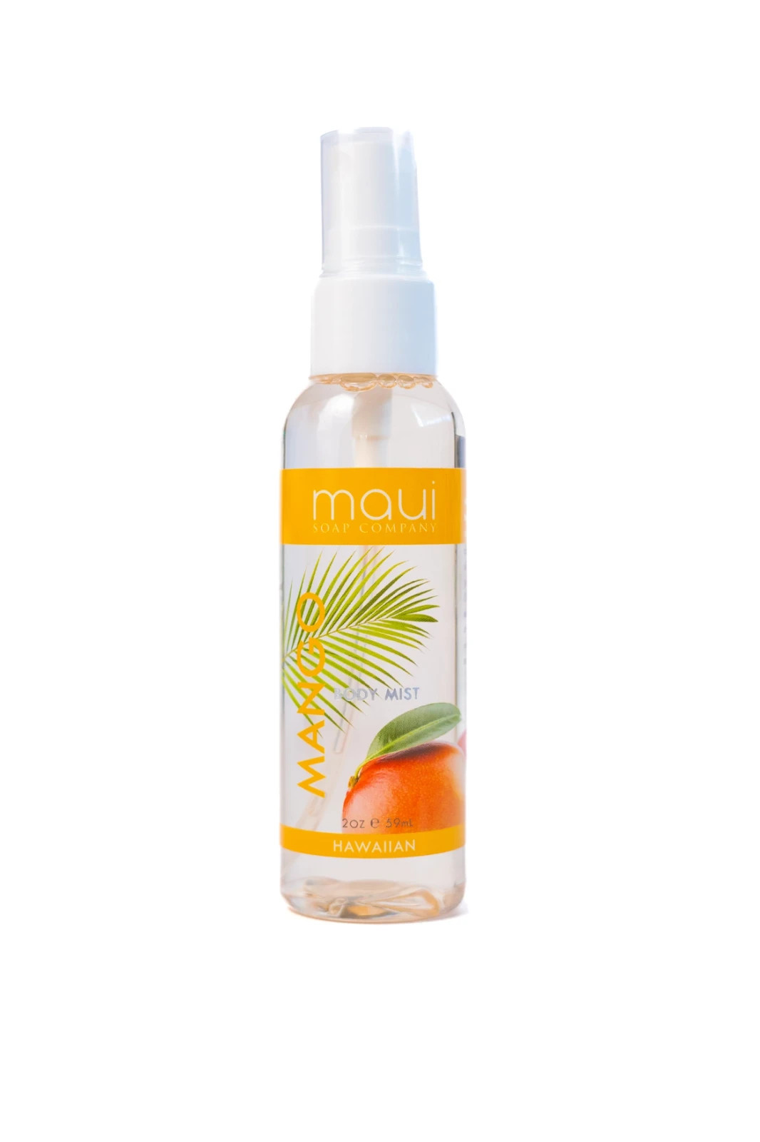 Maui Soap Co – Mango Hawaiian Body Mist – Alcohol-Free & Hydrating 2 Oz