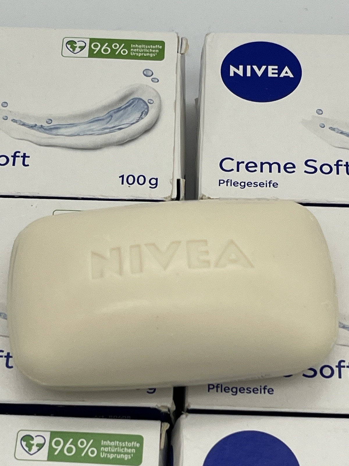 Nivea Creme Soft Care Bar Body Soap 100g Lot of 7