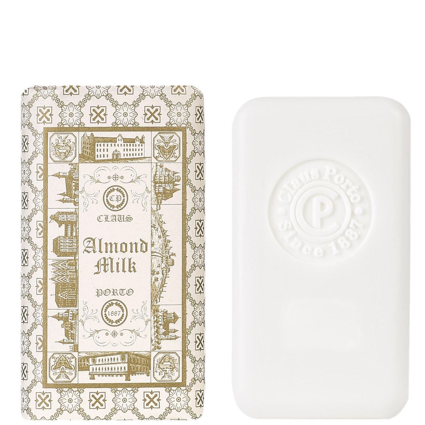 Claus Porto Mini Soap Bar Double – Almond Milk 1.8 oz