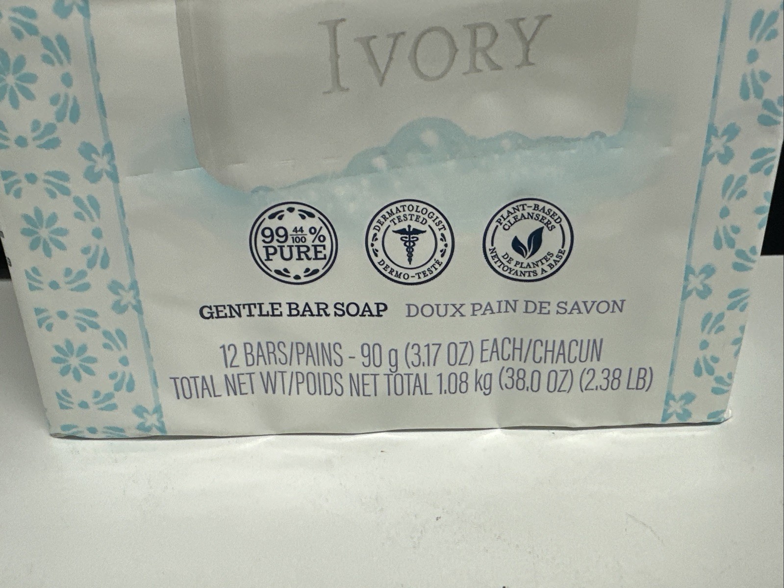 (4) 12 PACKS Ivory Bar Soap Original Scent 48 BARS TOTAL, 3.17 oz Each