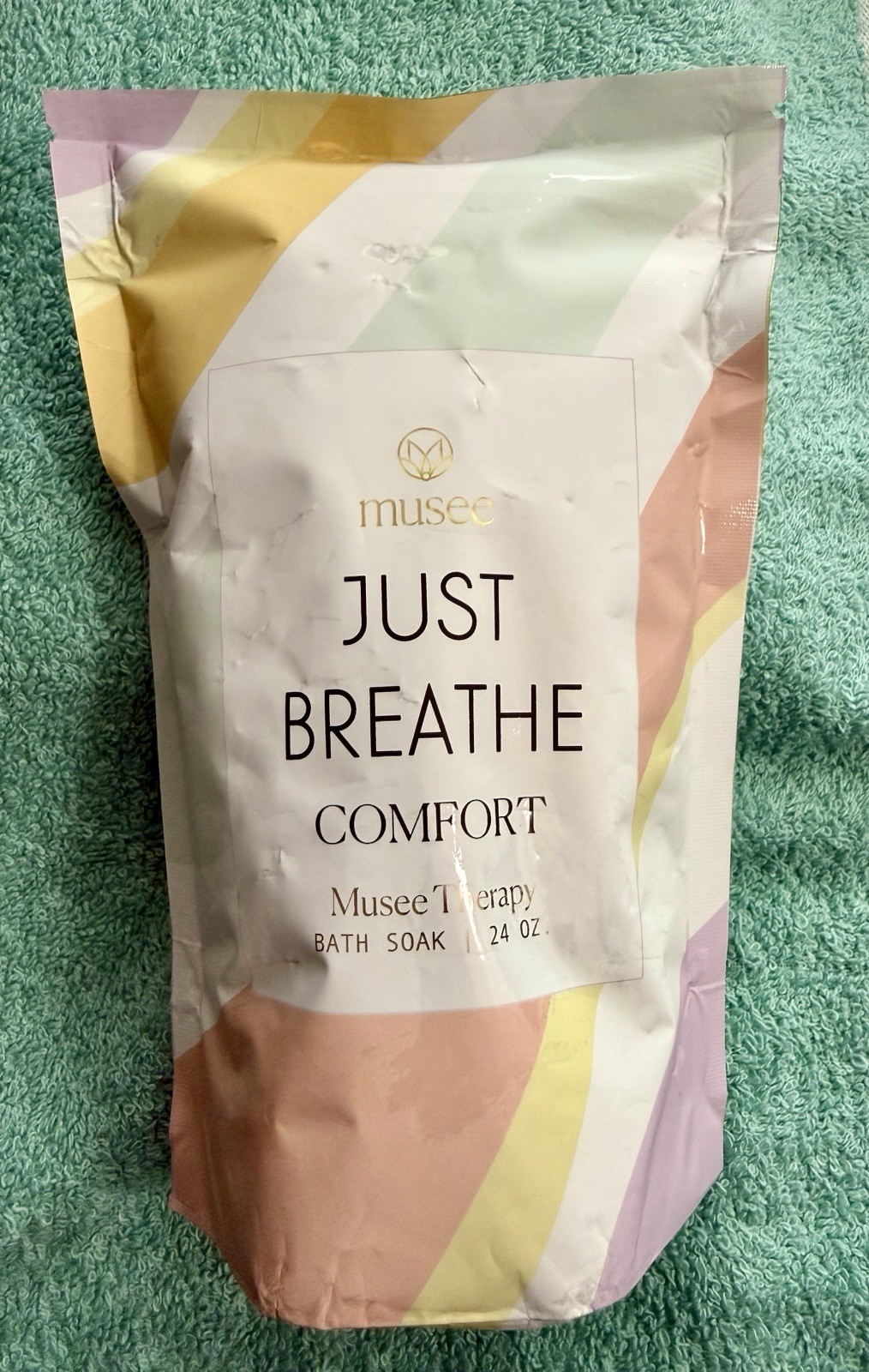 Musee Bath Therapy. Just Breathe Comfort. Bath Soak. 24 ozs. USA New
