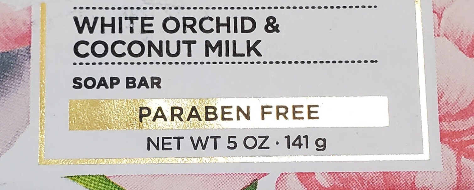Caress Botanicals White Orchid & Coconut Milk OR Charcoal & Rosehip Oil Bar Soap