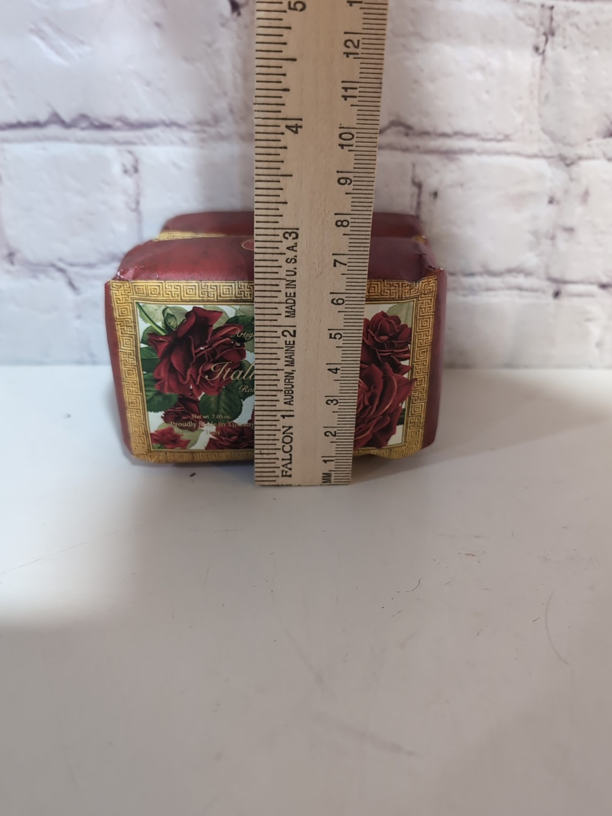 NEW Saponificio Artigianale Fiorentino Italian Rose 7.5 Oz. Soap Set Of 2 Soap
