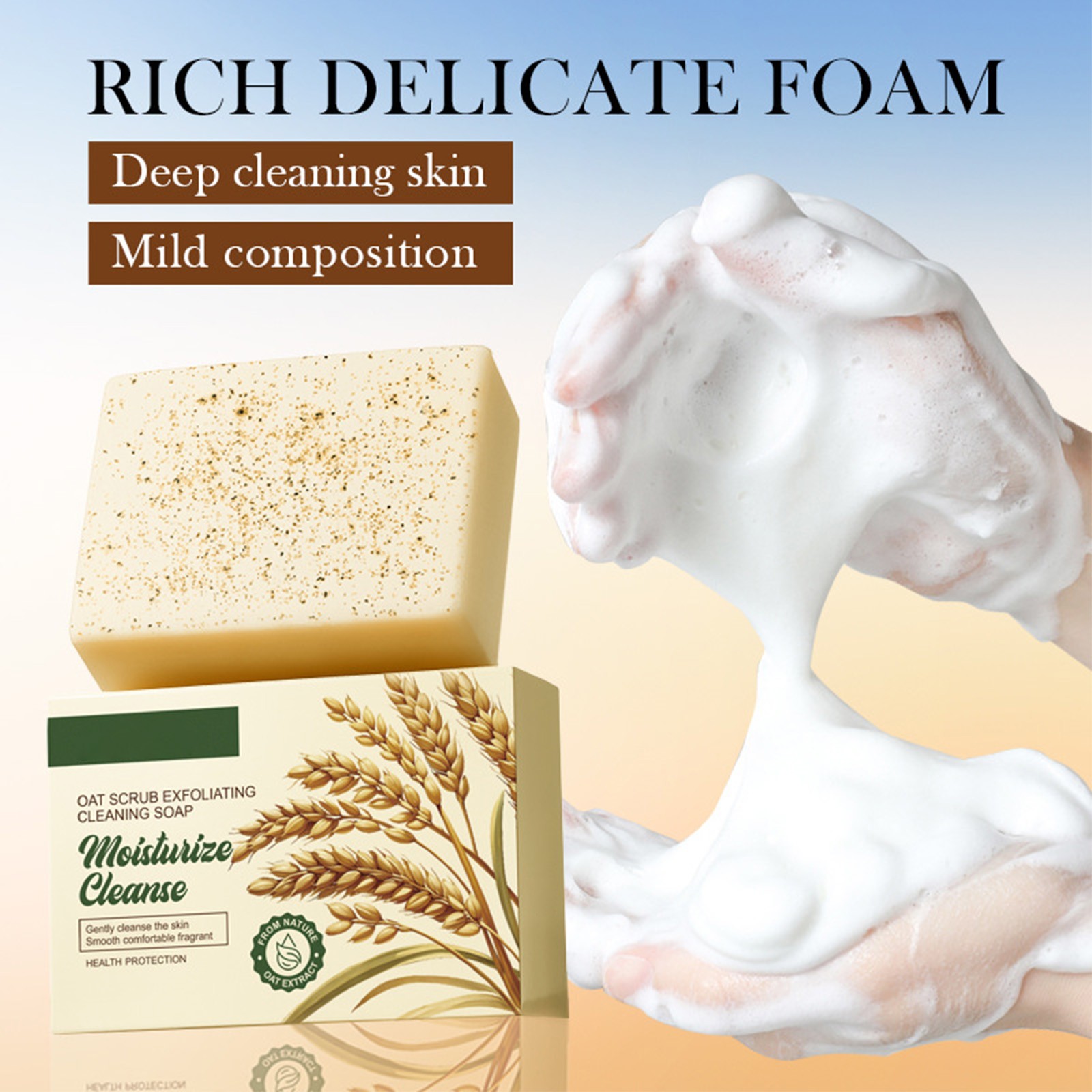 1Pcs Gentle Exfoliation Remove Oil And Dirt With Foaming Net Oil Control 100g