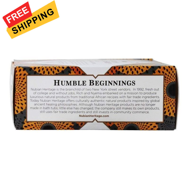 Nubian African Black Soap Bar, 5 Ounce (Pack of 5 5), Natural