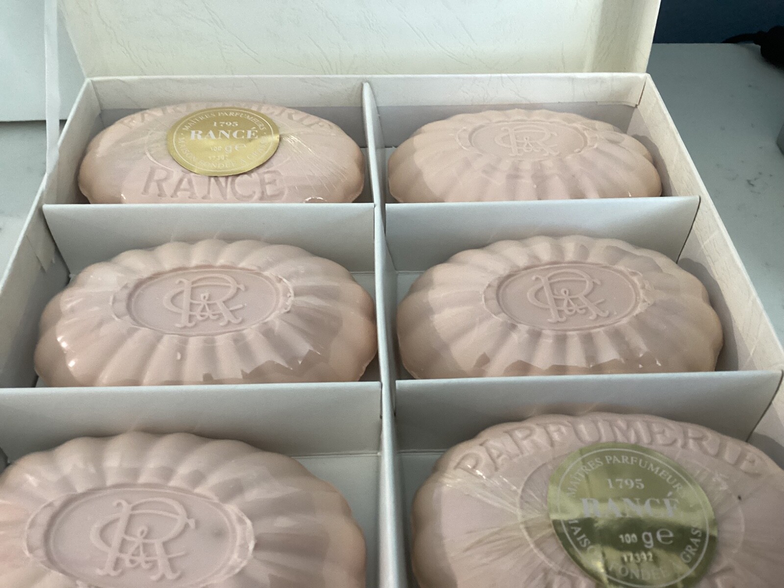 SEALED NEVER USED OR OPEN RANCE PARFUMEURS DEPUIS SET OF 6 SOAPS NR