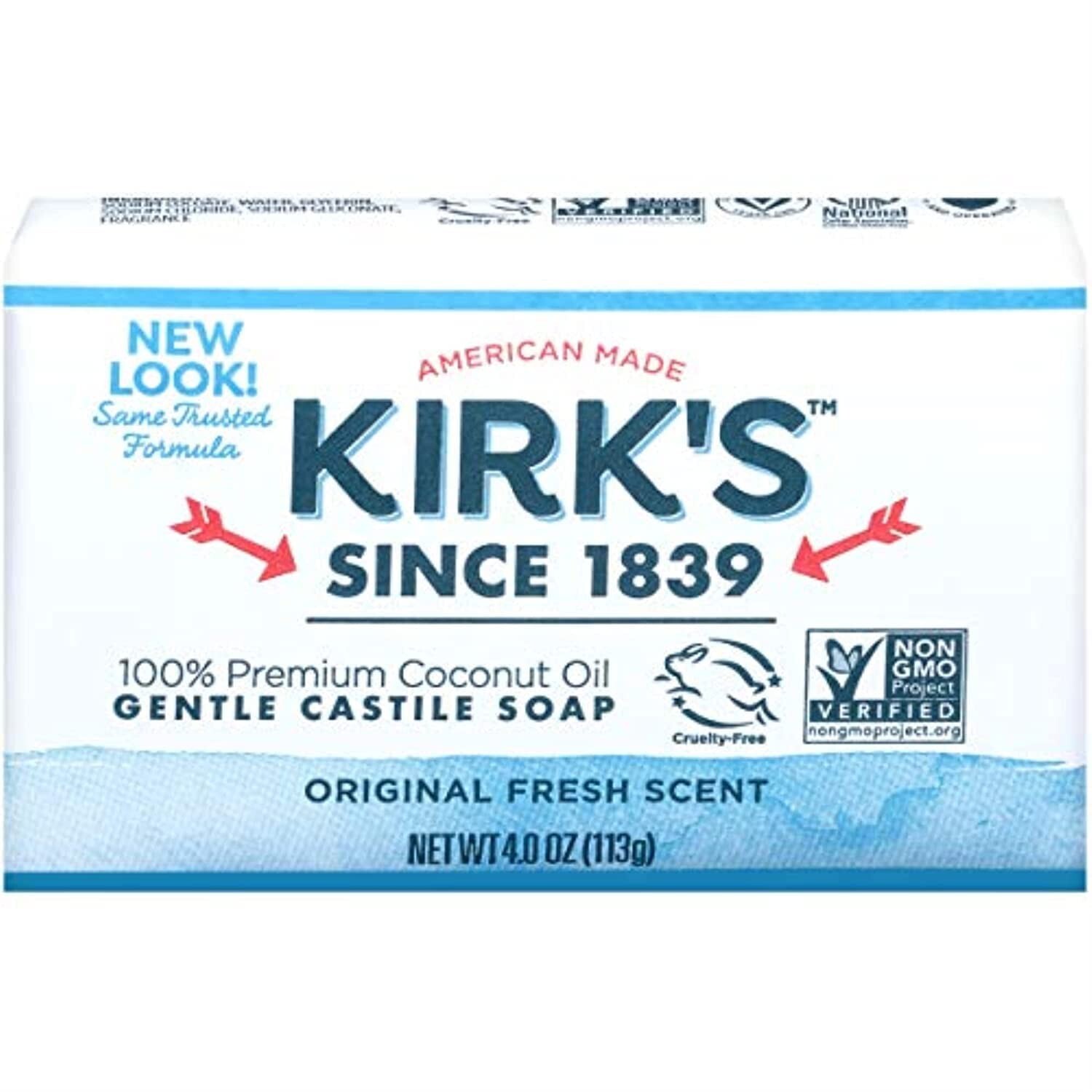 America-Made Coconut Oil Castile Bar Soap – Family-Safe Skincare Essential