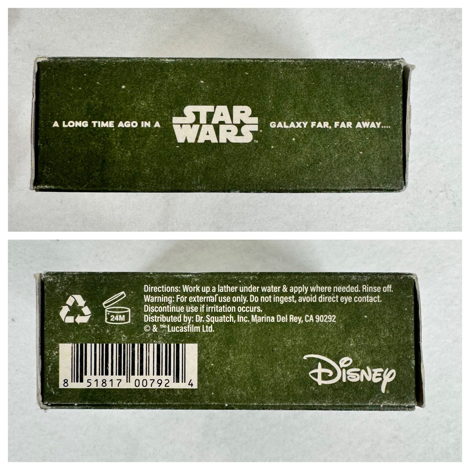 4 Bars Dr Squatch Mens Natural Soap Star Wars Yoda Wisdom Wash Lotus Leaf 5-Oz