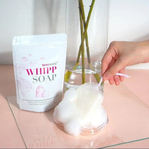 Snail White Whipp Soap Bar Foam with Delicate Softening Namu Life 100g.