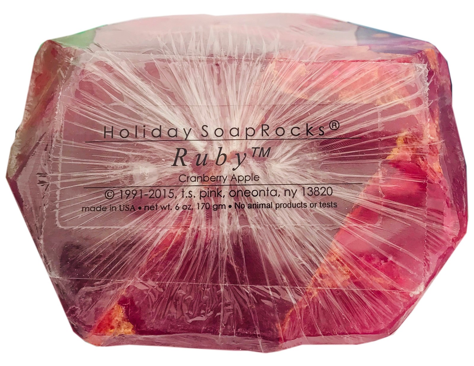 Holiday Ruby SoapRocks Natural Ingredients Glycerin Gemstone Soap Bar Spa Gift