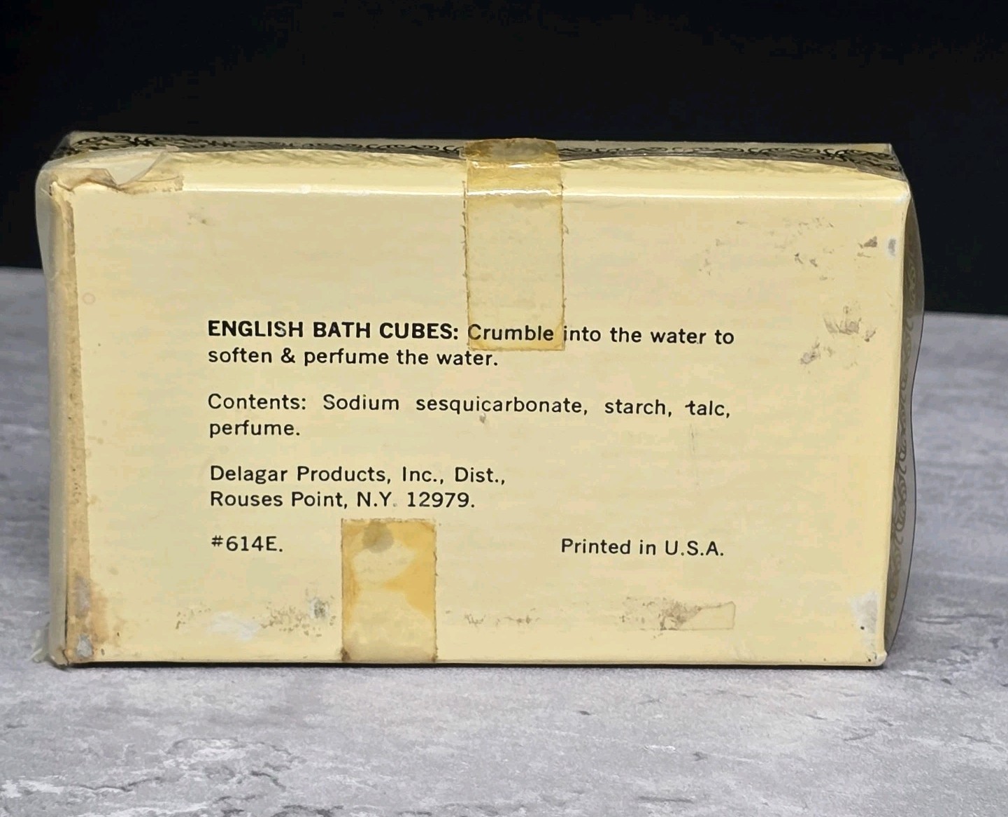 Vtg Delagar Bath Cubes Salt Soaps New Old Stock Made In The USA