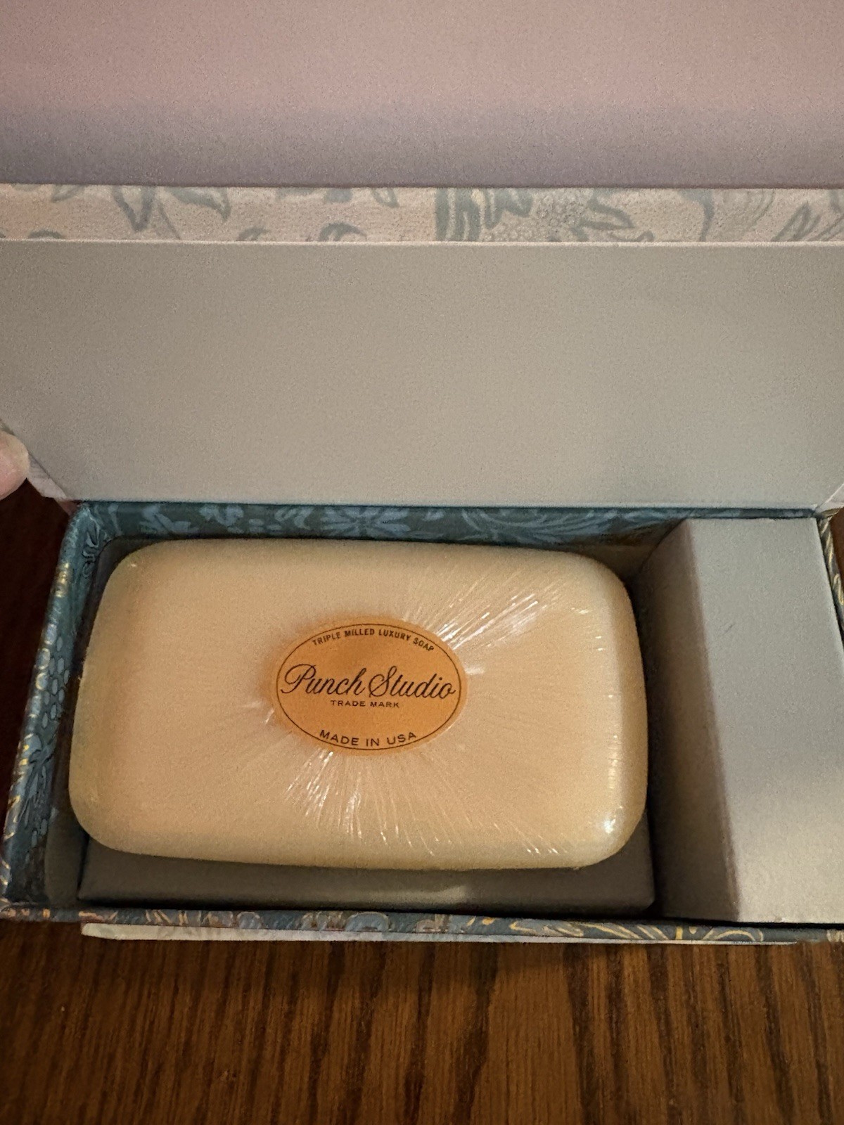 Punch Studio Triple Milled Almond Soap / Music Box-Joy to the World ANGEL