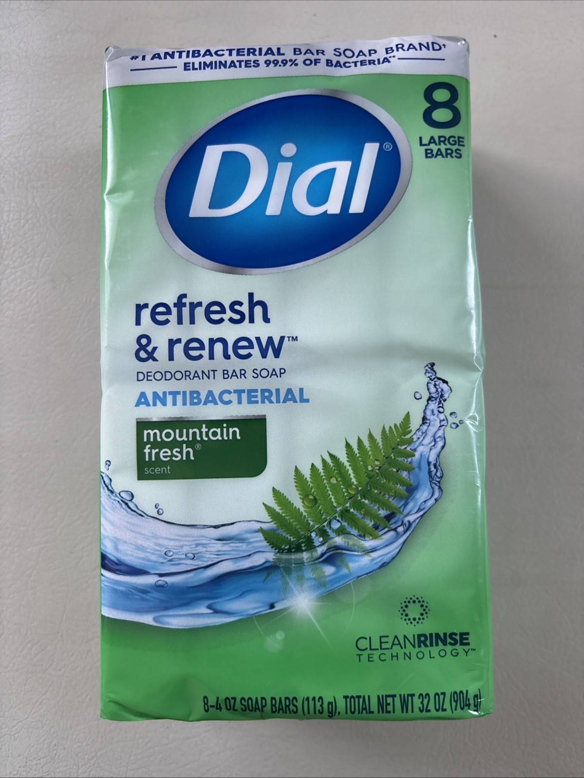Dial Refresh And Renew Mountain Fresh 8 4 Oz Soap Bars