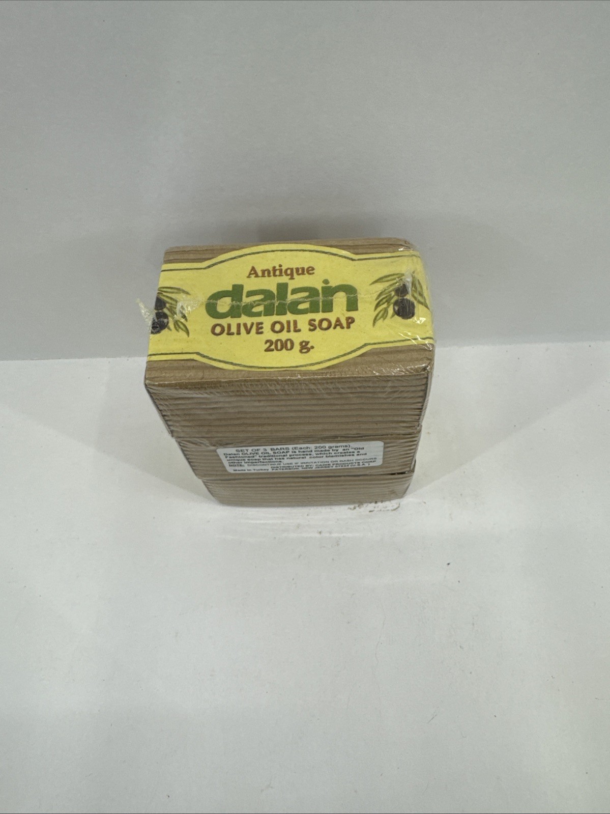 Dalan Antique Olive Oil Bar Soap 100% Natural 200 gr (3- Pack) NIB