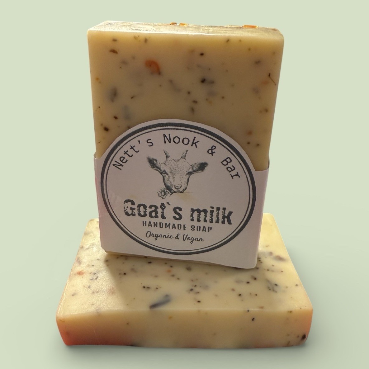 Handmade Goat Milk Soap Bar Lemongrass & Chrysanthemum Vegan Organic All Natural