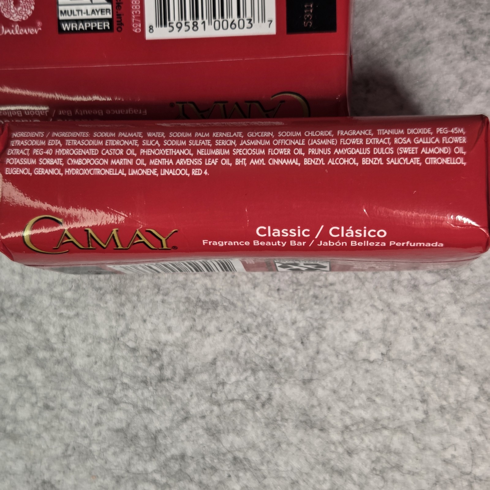 3 Pack Camay Classic Rose Soap Bars 4.41 oz ea New Sealed Fragrance Beauty Soap