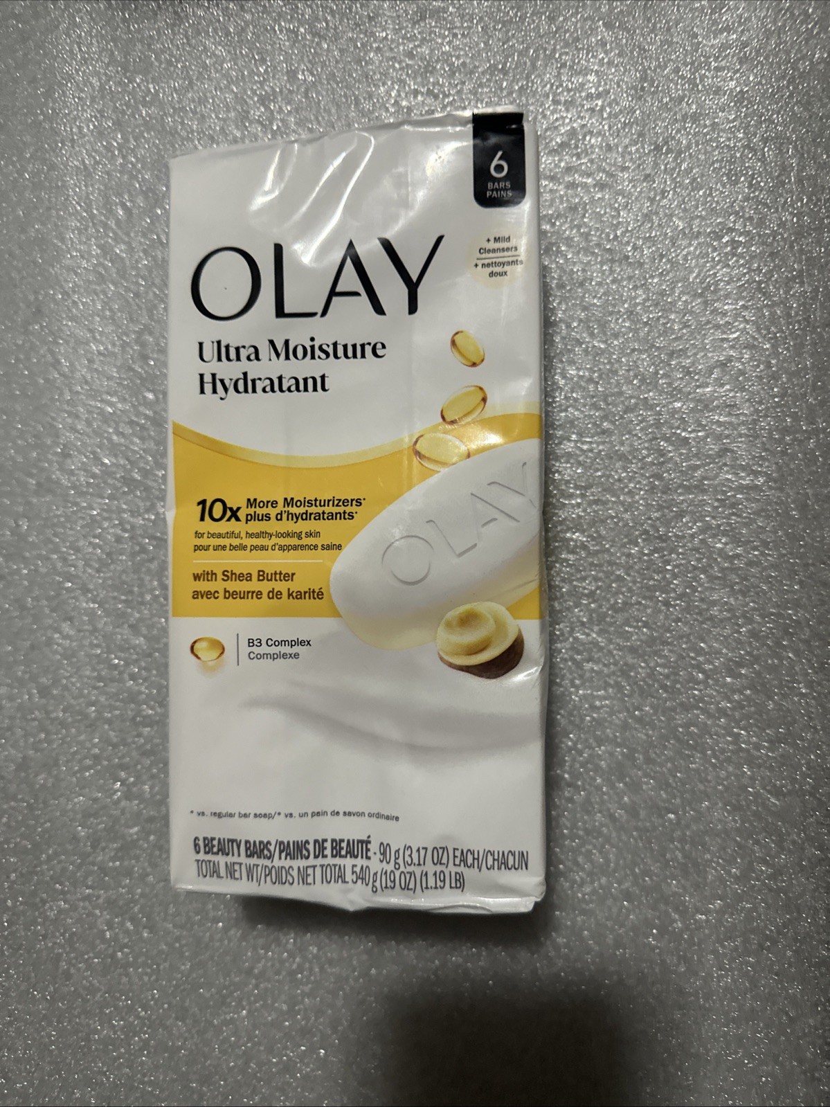 Olay Ultra Moisture Shea Butter B3 Complex Beauty Bar Soap – 3.17oz 6-Pack