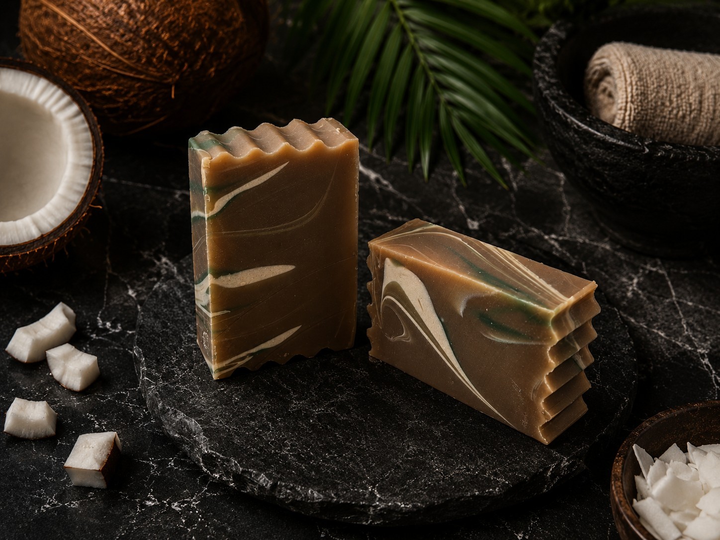 Coconut Goat Milk Soap Handmade Moisturizing Bar Tropical Scent Dry Skin Natural
