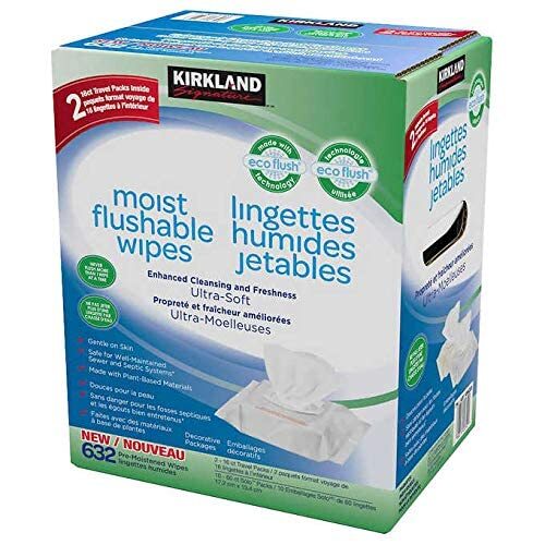 Kirkland Signature Kirkland signature moist flushable wipes 632 wipes, 632