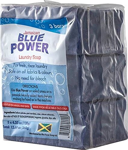 Jamaican Blue Power Laundry Soap, 4.23 Ounce (Pack of 3),