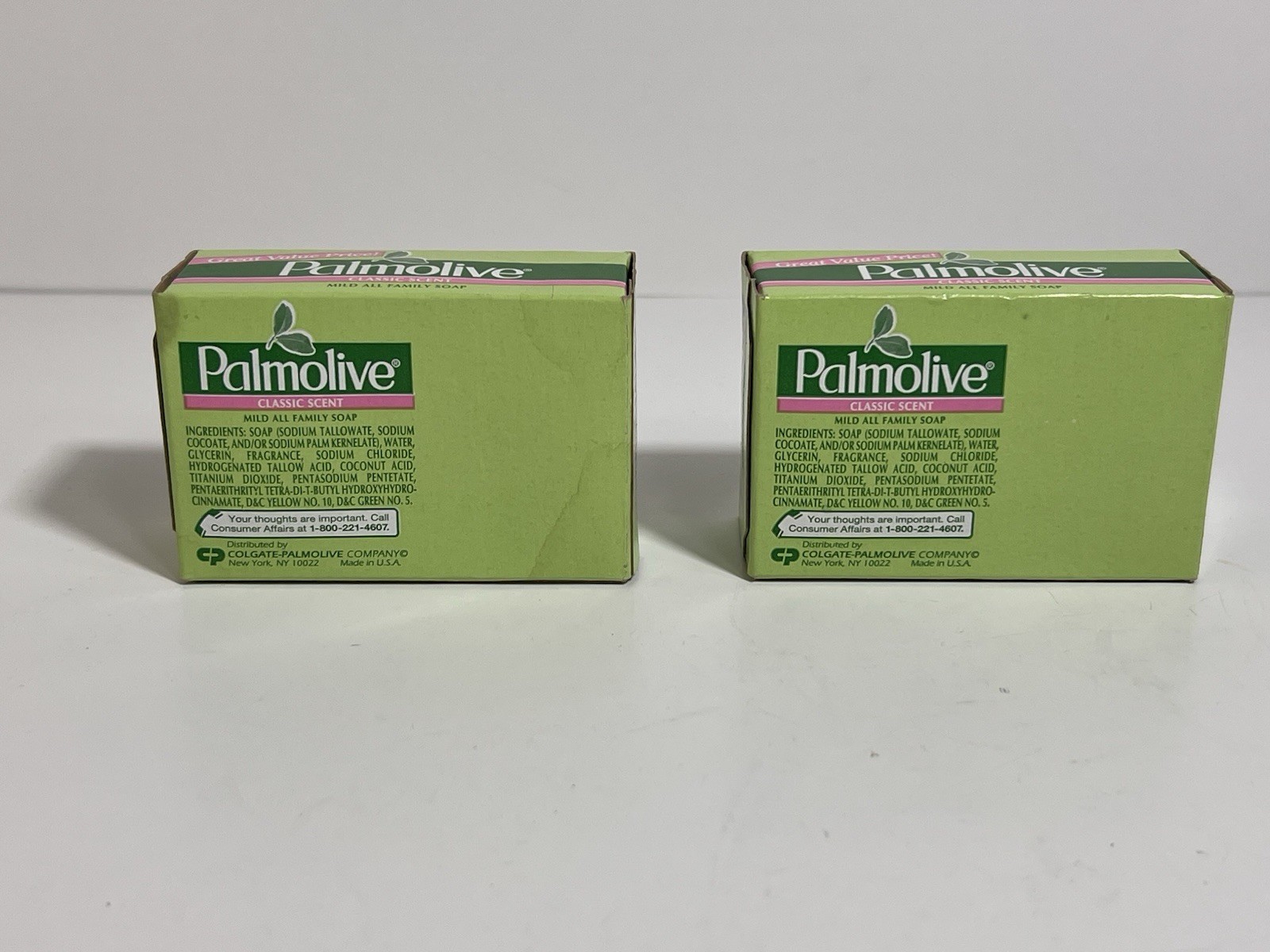 2 Bars Palmolive Bath Bar Soap Classic Scent 3.2 oz Mild All Family Soap