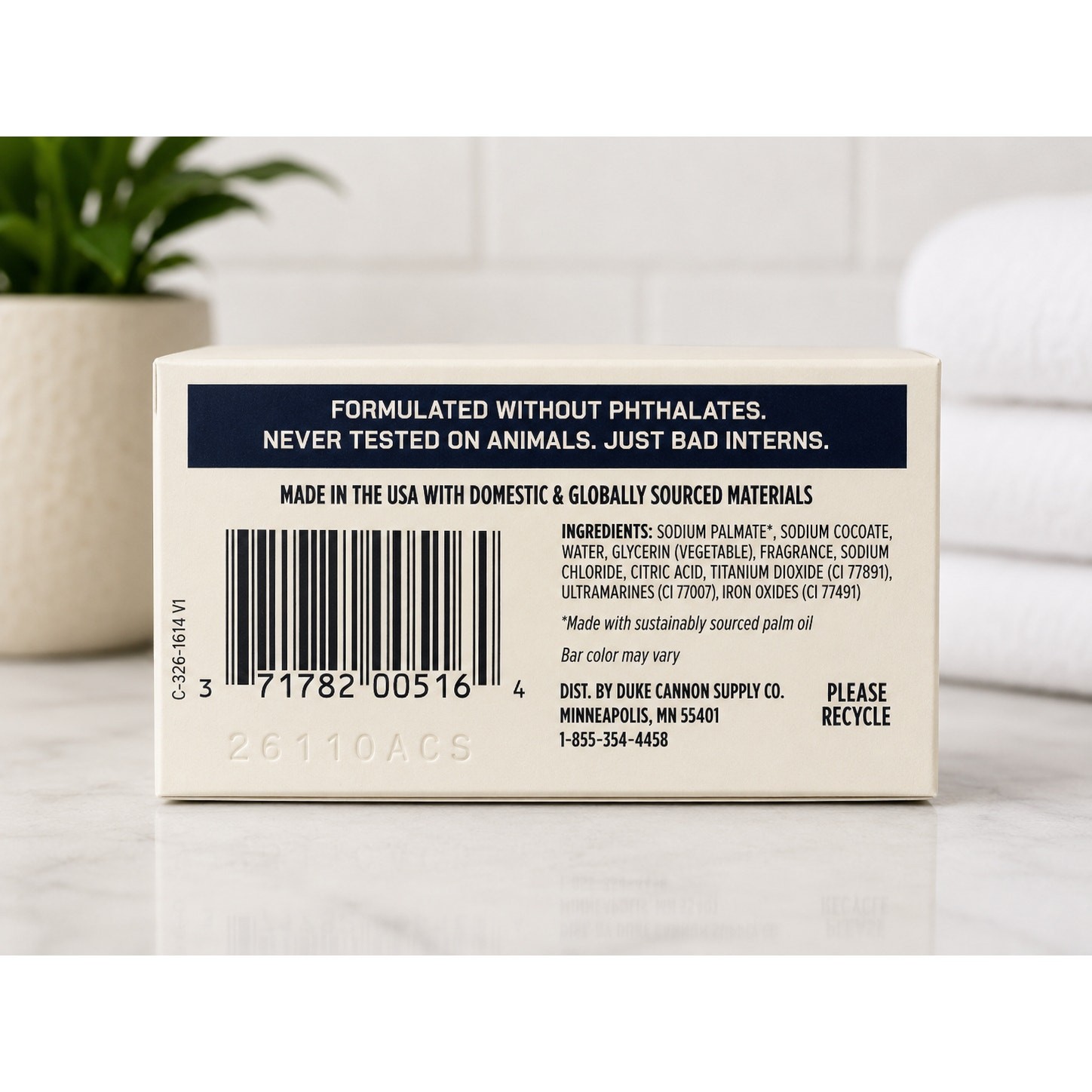 Duke Cannon Big Ass Brick of Soap Midnight Swim Sandalwood Lavender 10 oz New
