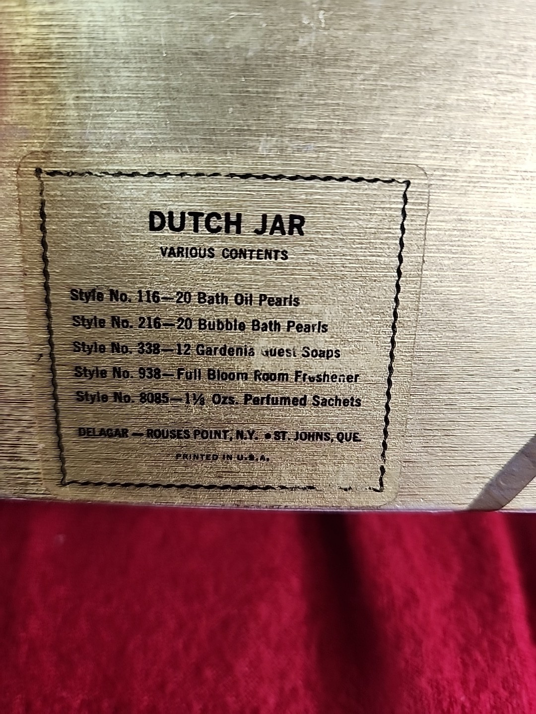 Delightfully Perfumed Delagar Yellow Floral Guest Soaps In Lidded Dutch Jar