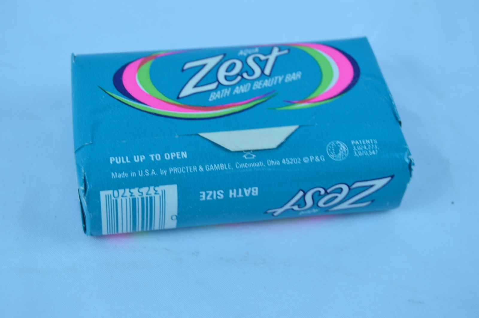 Vintage NOS Zest Aqua Deodorant Beauty Bar Soap 5.75oz Bath Size