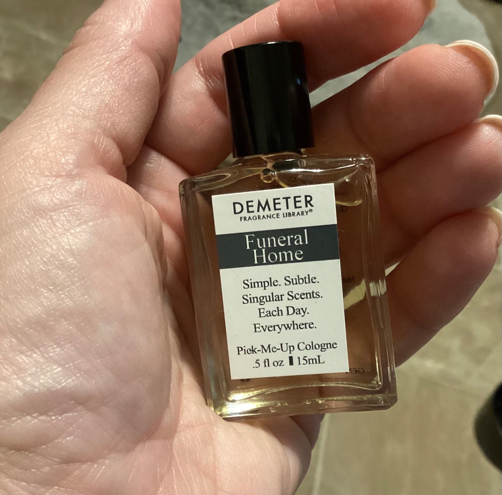 DEMETER Perfume Cologne for Women, Funeral Home splash .5 fl oz new 15 ml