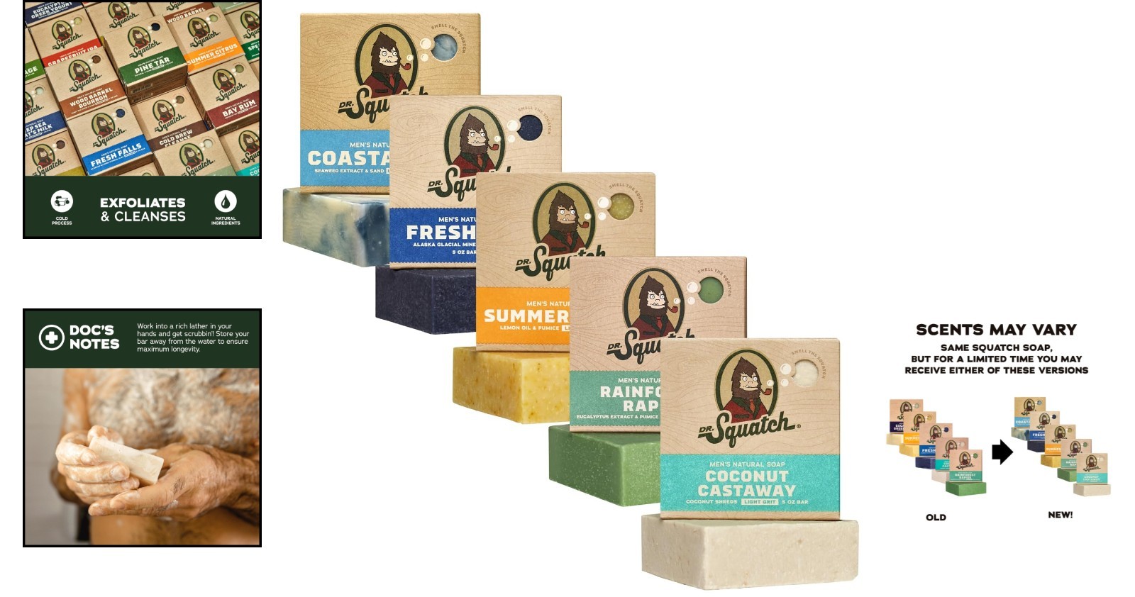 Luxurious Cold Process Men’s Soap – 5-Pack of Natural Scents for Daily Refresh