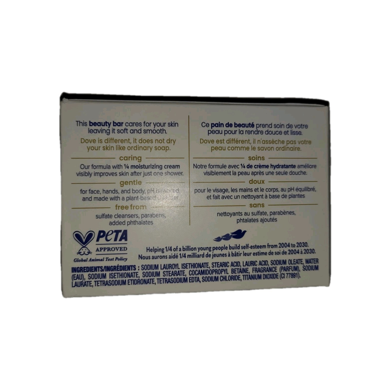 2pk Dove Original Beauty Bar Soap w/Moisturizing Cream, 3.17oz Each:New:Fast S&H