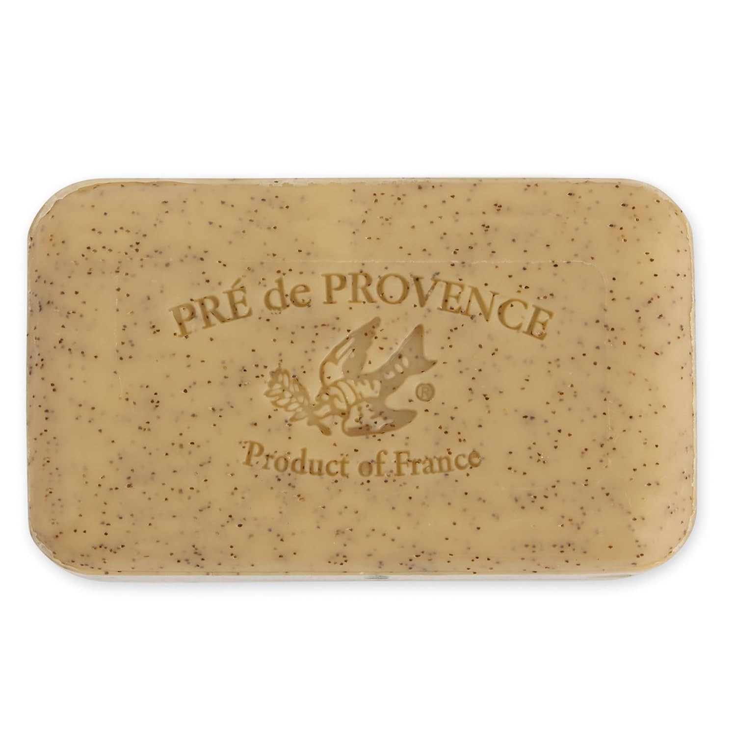 Moisturizing 5.3 Oz Quad Milled Shea Butter Soap Bar with Honey Almond Scent