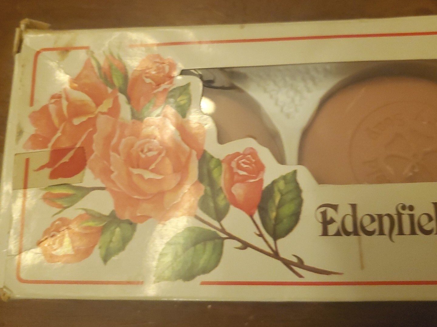 Vintage Edenfield Fine English Rose Soap 3 Bar Pack 10oz New Old Stock with Box