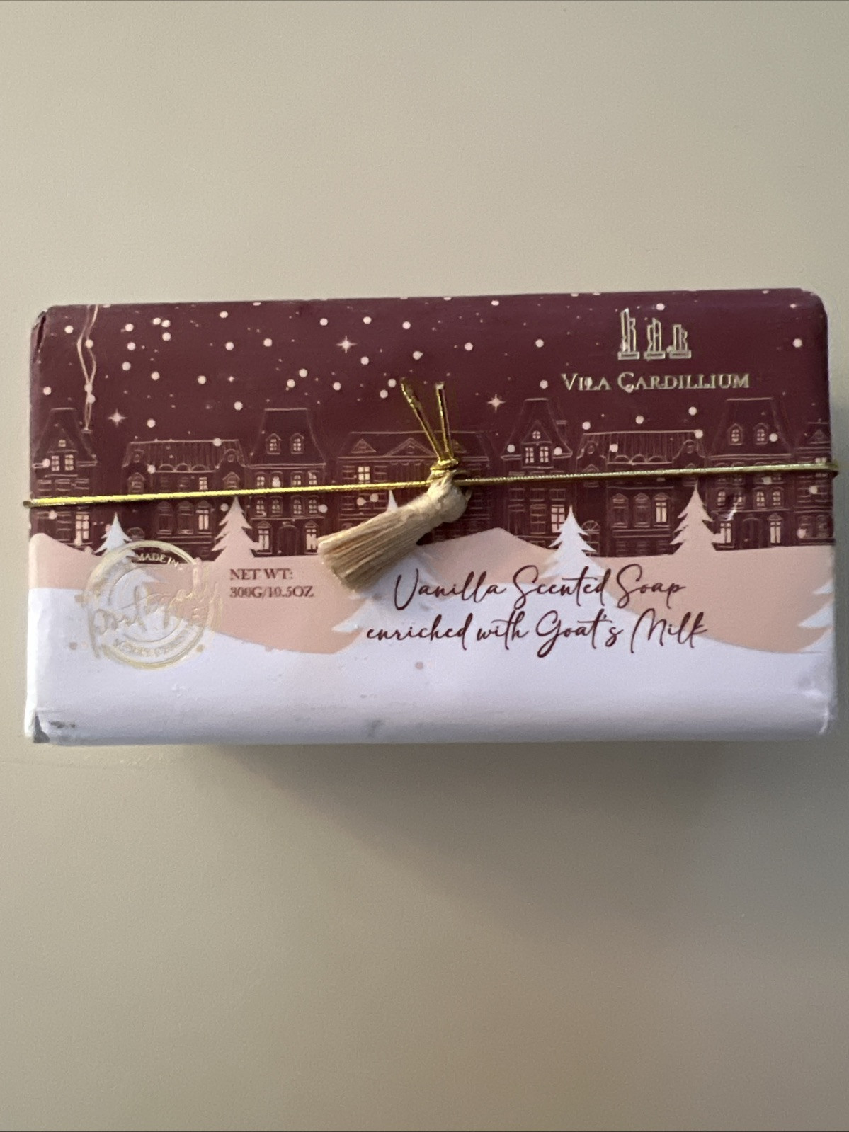 Vila Cardillium Vanilla Scented Goat’s Milk Bar Soap Made In Portugal 10.5 Oz
