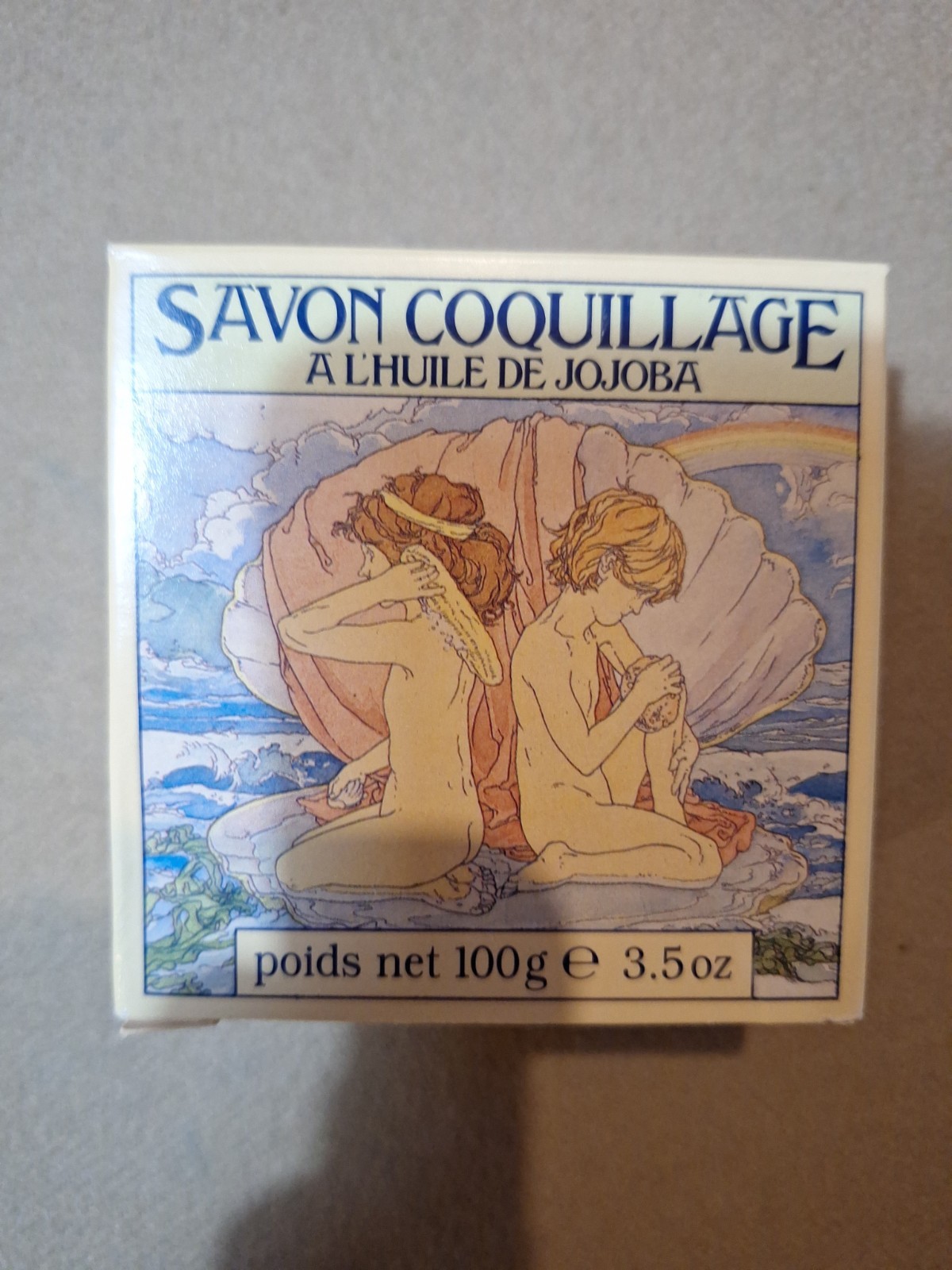 Vintage Crabtree & Evelyn Jojoba Oil Sea Shell Soap Set of 3 -3 oz each 1978