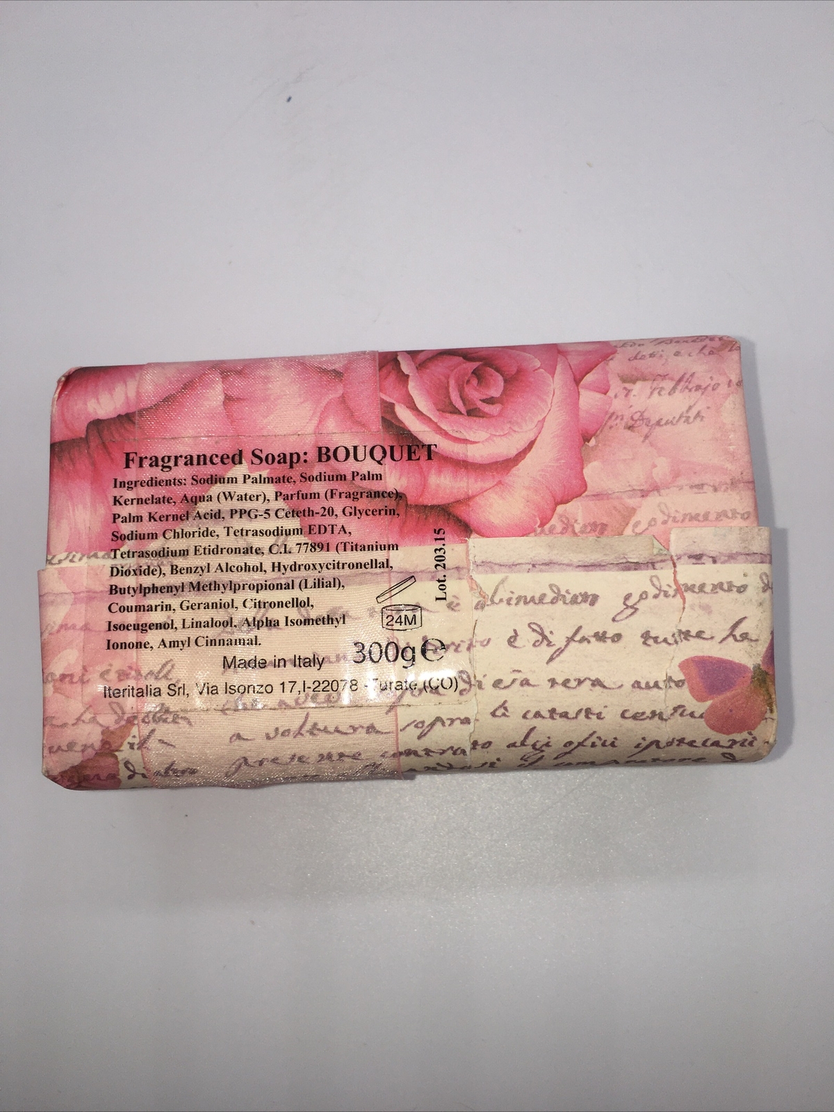 SAPONE TRADIZIONALE Traditional Italian Soap Bouquet 300g E Made In Italy