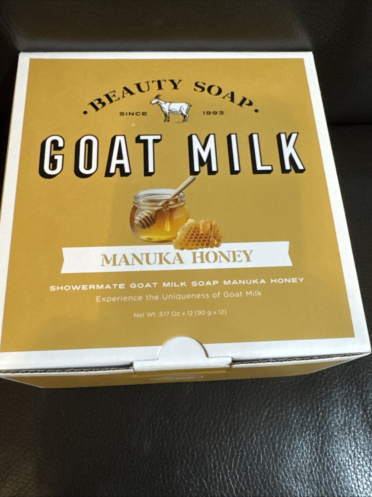 Goat Milk Bar Soap with Manuka Honey By Shower Mate Box Of 12 BARS